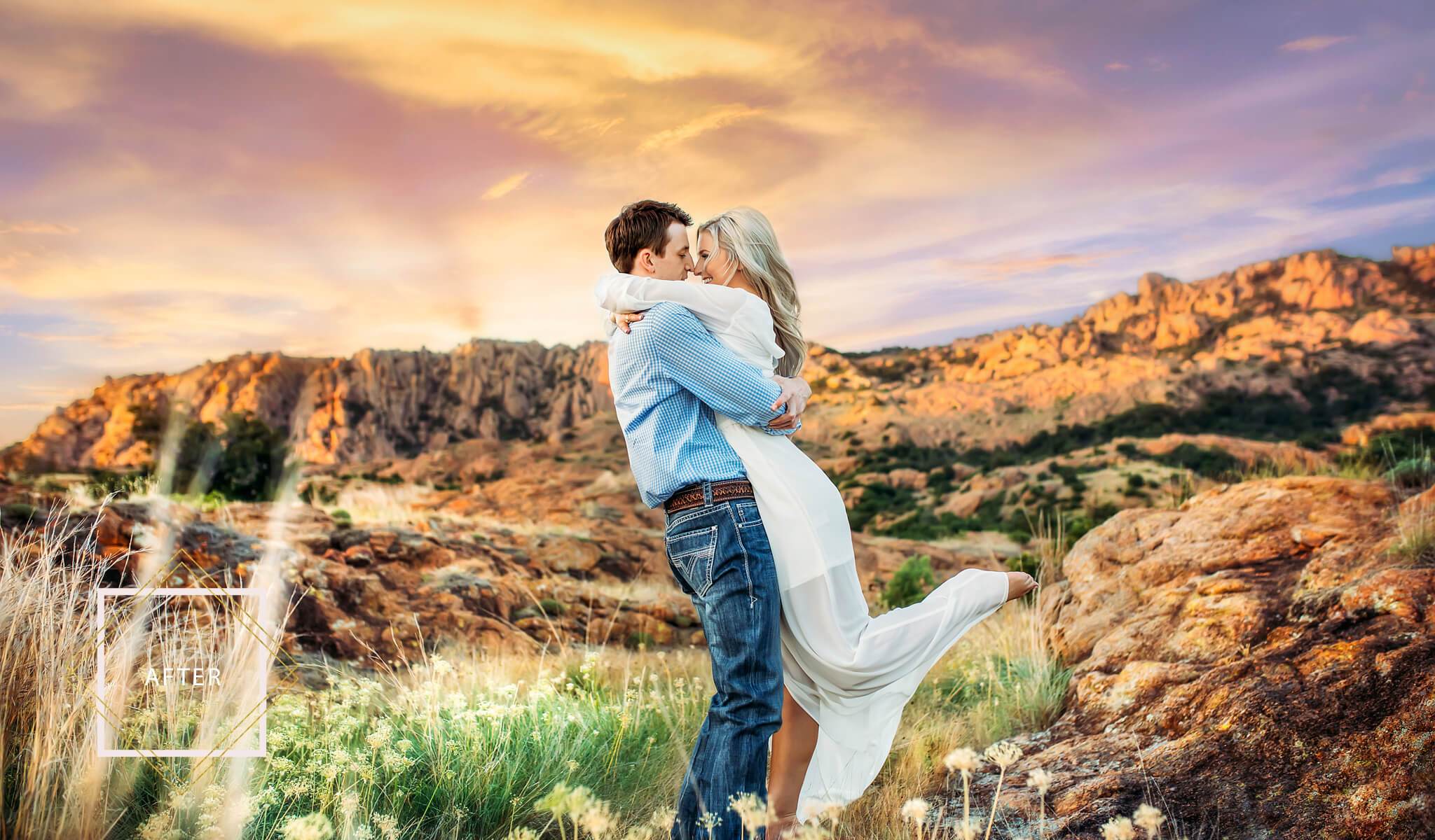 "Painted Skies" Sunset Sky Overlays + NEW Magic Replace Actions - Image 7